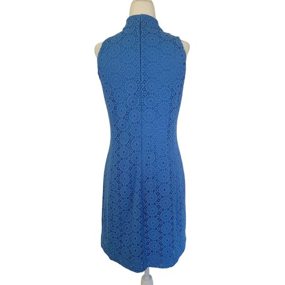 Lilly Pulitzer Blue Lace Dress M - Picture 4 of 6